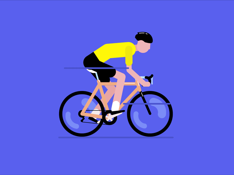 Tour de France animation chris froome cycling motion graphics rubberhose tour de france yellow jersey