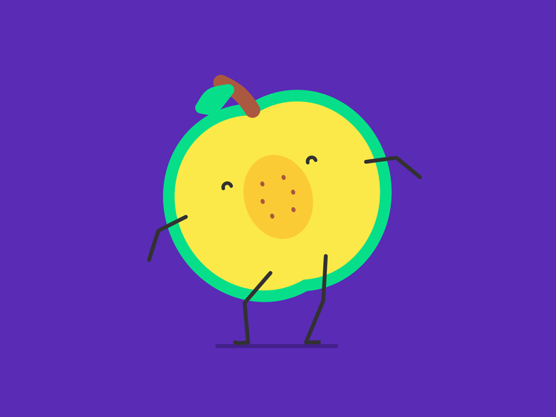 An Apple a Day... alphabet animation apple character dance fruit fun gif vegetables