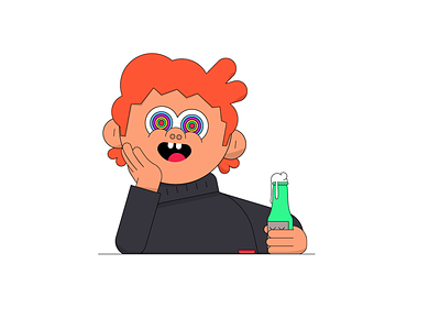 Life RN adobe animation character design illustration vector