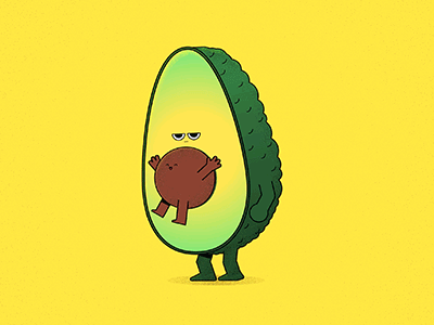 FatherCado after effects animal animation avocado character fun illustration loop loopdeloop motion graphics rubberhose