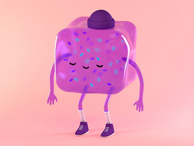 Meditative Jelly character design cinema4d redshift