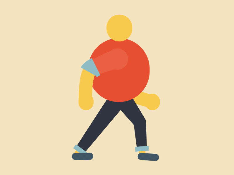 Walkywolk after effects animation character characters cycles invite walk walk cycle