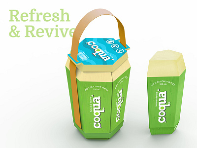 COQUA Coconut Water Packaging branding graphic design packaging