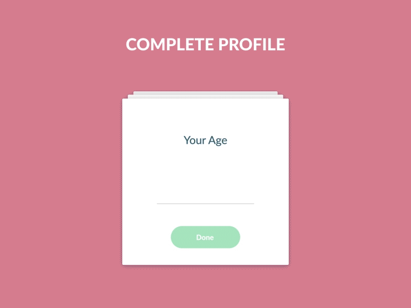 Skipping Card animation card color design flat input skipping ui ux