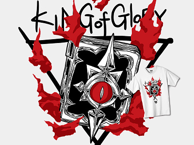 King of Glory : The Dark Magic Book design illustration t shirt