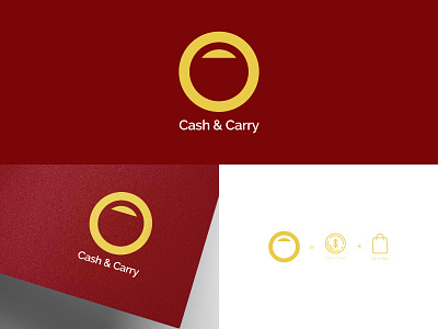 Cash and Carry bag branding carry cash company design dribbble logo