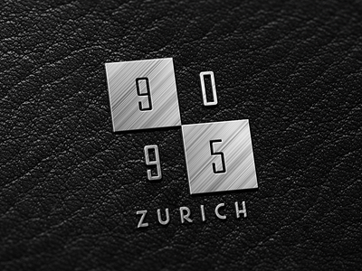 90/95 ZURICH logo design Mockup design graphic design logo mockup