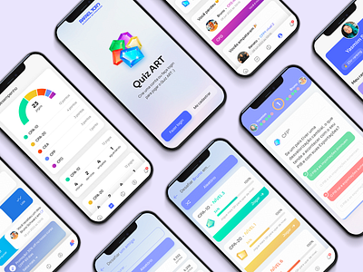 Quiz ART – Mobile trivia game design game gaming trivia ui ux