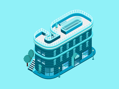 number 9 nine "9" 36daysoftype desigin dribbble footballclub green home illustration isometric letter number prespective vector