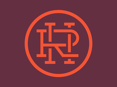 HRO monogram branding monogram monoline typography