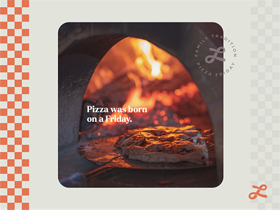 Pizza Friday branding copy icon