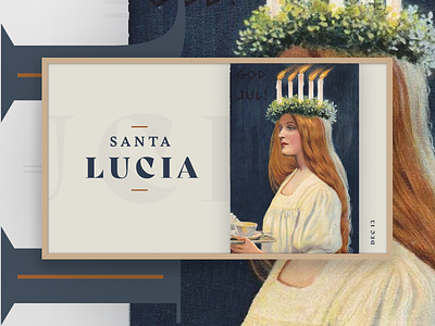 Santa Lucia Day artwork christmas season frametv holiday