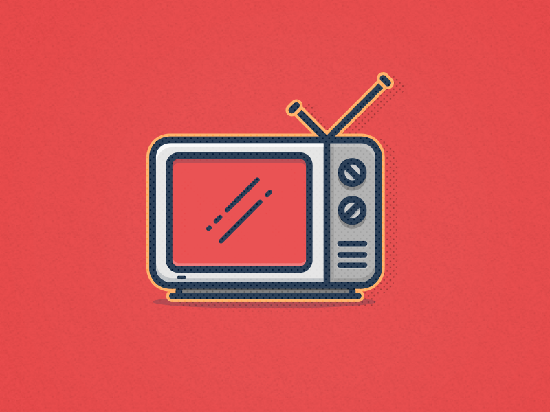 TV Icon by Chad Lanenga on Dribbble