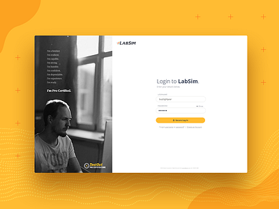 Web App Login interface login screen saas software ui ux design