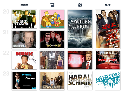TV Guide Overview for iPad epg guide ipad tv