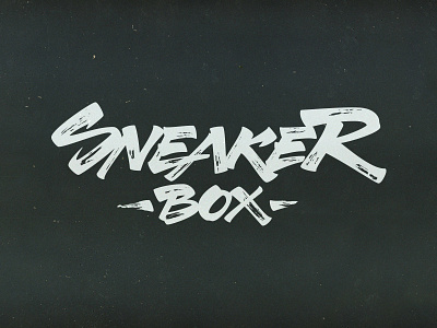 Sneaker Box brush pen brushpen caligraphy logotype