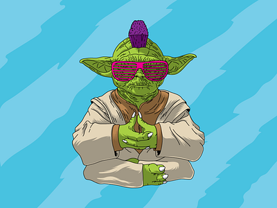 Yogga rave retro star wars yoda