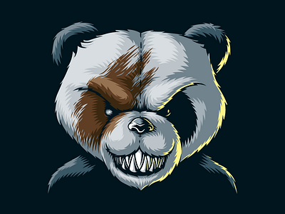 Teddy Panda Bear anger panda teddy bear teddybear