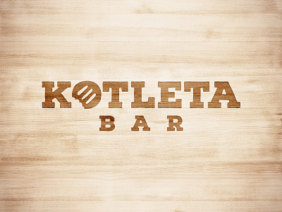 Kotleta Bar bar burger cutlet logotype