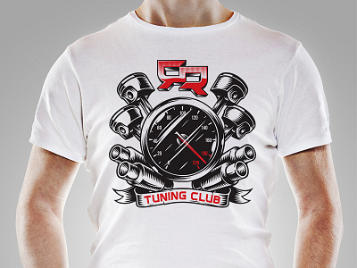 T-shirt car piston t shirt tuning