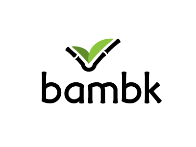 Bambk bamboo book e book identity leave logotype