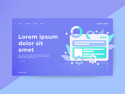 Header Page Illustration 3D 3d 3d illustration clean design experience hero hero section illustration image interface landing landing page landingpage page section ui user user experience user interface ux