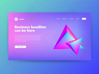 Header Page Illustration 3D Gradient Triangel Mesh 3d 3d illustration clean design design gradient gradient color gradient design hero image hero section illustration landing page landingpage mesh triangle triangles ui user experience user interface ux