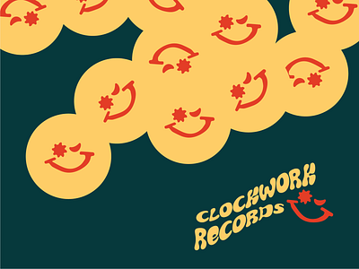 Clockwork Records Concept brand identity branding design logo