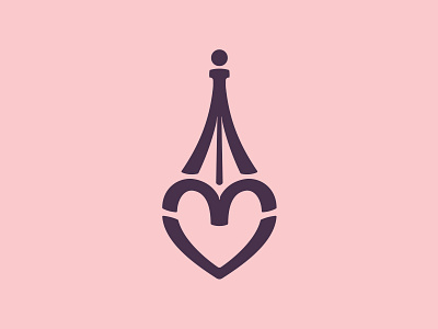 Eiffel Perfume 📌 Logo for Sale accessories bottle clothes designer fashion flacon footwear heart logo love perfume pink romance tower vial wear