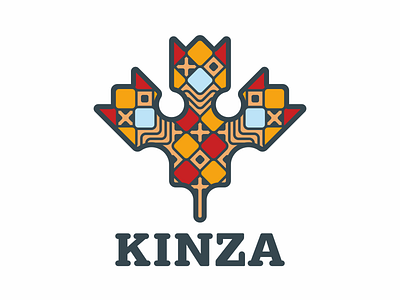 KINZA bird cilantro crown eating food kitchen leaf logo restaurant