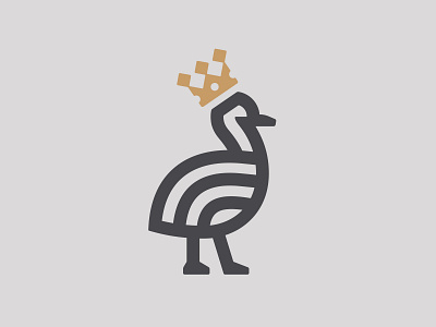 Crowned Bird 📌 Logo for Sale baby bird chick child crown eagle emblem falcon hawk imperial kid king logo luxury nestling queen regal retro royal vintage