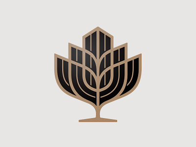 Luxury Bloom 📌 Logo for Sale bloom blossom book building education flower heraldry jewelry leaf letter logo luxury pages property real estate shield tree tribune u university