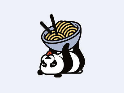 Panda Noodles 📌 Logo for Sale animal asian bowl cafe cartoon chopsticks cooking cuisine face fast food happy logo mascot noodles panda plate ramen restaurant soup wok
