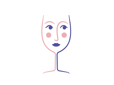 Woman Wine Glass 📌 Logo for Sale bar cafe champagne cocktail drink eye face girl glass lady lips logo look party restaurant sparkling vineyards wine winery woman