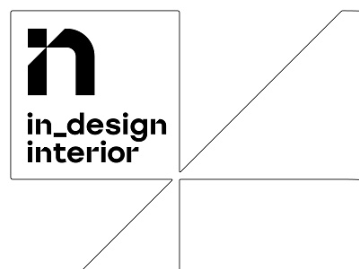 in_design Interior design illustration in interior letter logo monogram