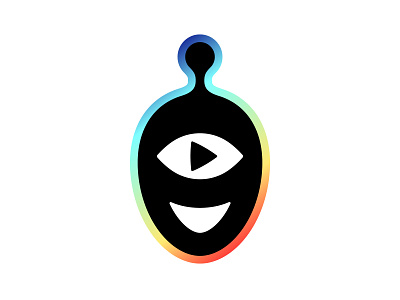 Rufus Media alien antenna broadcast character cyclops eye head human live monster play rainbow sight smile