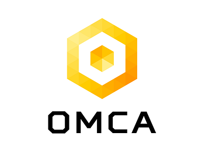 OMCA advertising axonometry contextual crystal hexahedron honeycomb mosaic triangle web
