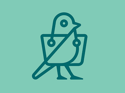 Birdie Bag 📌 Logo for Sale animal bag beak bird buyer case discount fashion food handbag logo market mascot pouch price retail sale sell shopping store
