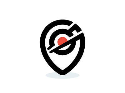 Sushi Point 📌 Logo for Sale asian bar cafe chopsticks delivery eat fish food geo tag japan japanese location logo map sign pin point restaurant roll salmon sushi