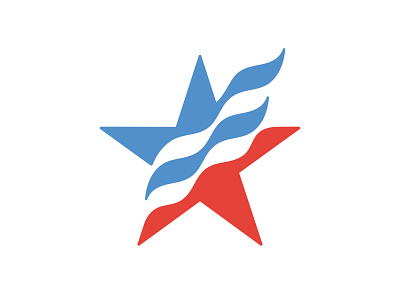 Patriotic Star 📌 Logo for Sale army blue club democratic eagle elections flag fly freedom independence logo patriot power red republican star unique vote wings