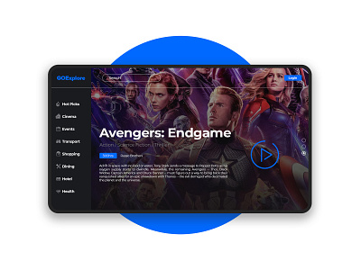 Cinema Landing Page cinema movies tickets ui design ui ux