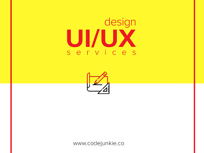 Ui Service Poster for CodeJunkie service ui design ui service poster