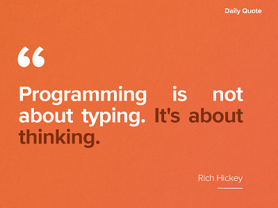 Programming Quote design quote