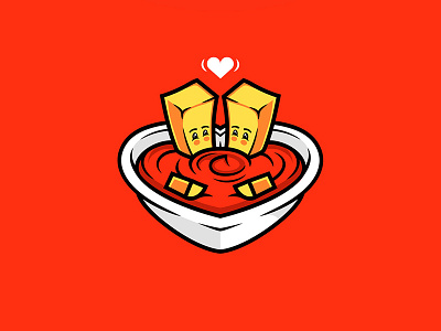 A Saucy Relationchip 2018 chips emsey emseyart fries icon illustration new noob saucy vector