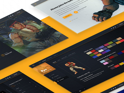 Street Fighter website redesign concept