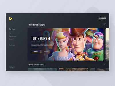 Smart TV app redesign concept