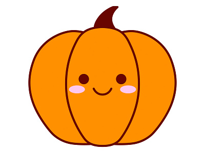 Pumpkin cartoon character cute design emotion fun graphic halloween holiday icon illustration kawaii logo mascot pumpkin vector