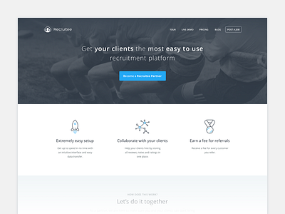 Partners landing page