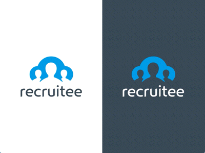 Recruitee New Logo animated animation brand icon logo logomarks logotype people recruitee recruiting website