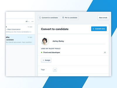 Mailbox - Convert to candidate feature